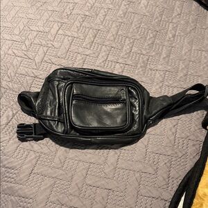 Black Leather Men's Bag